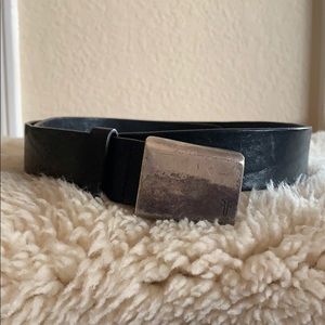 Frye Black Leather Belt